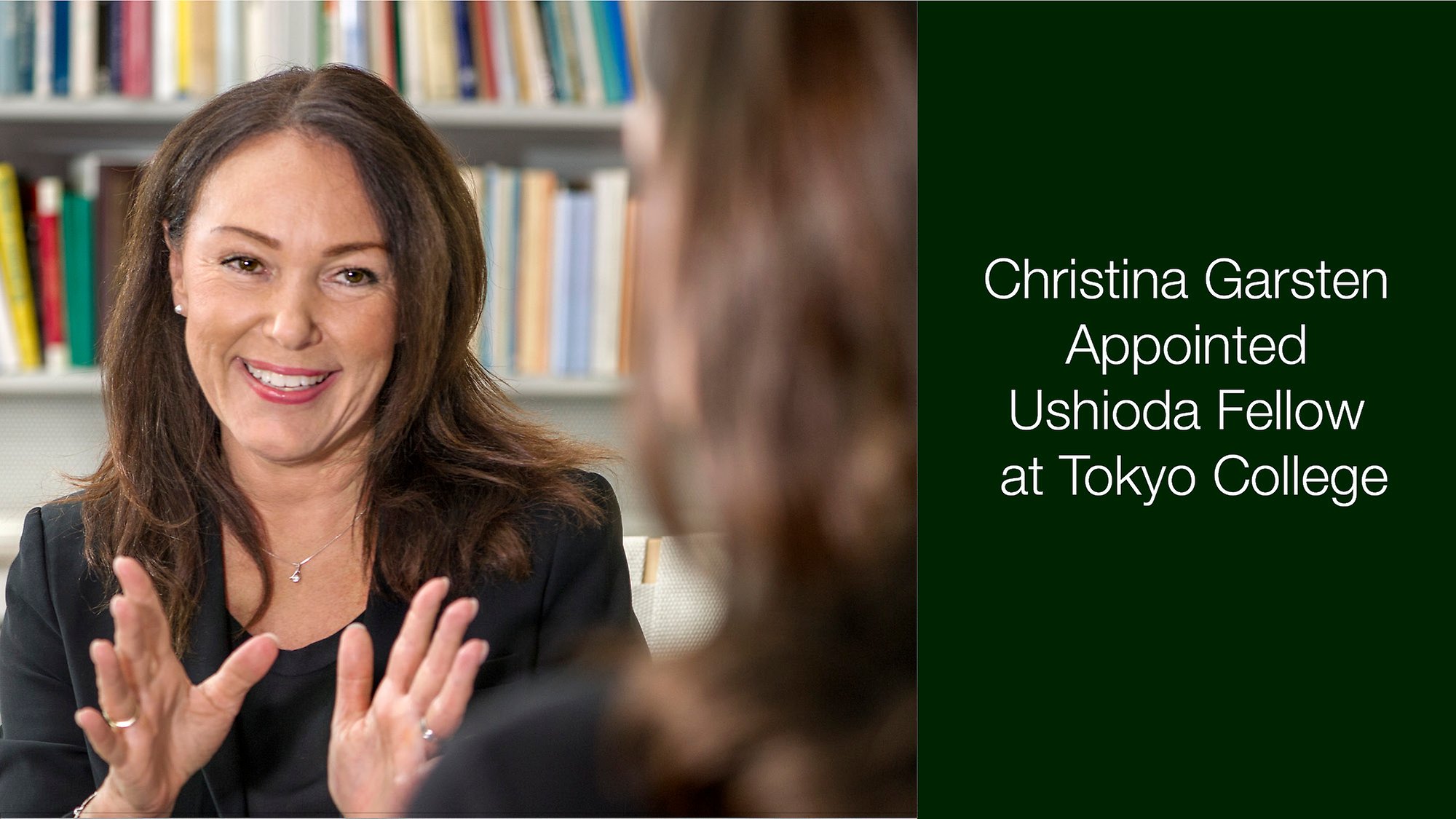 Christina Garsten  Appointed  Ushioda Fellow  at Tokyo College flyer